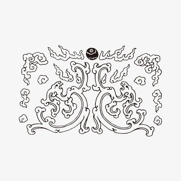 中国传统花纹免抠