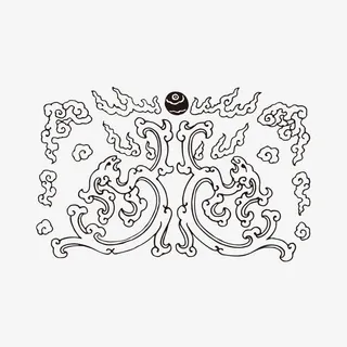 中国传统花纹免抠