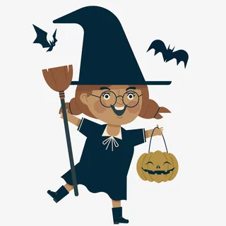 万圣节主题之女巫免抠