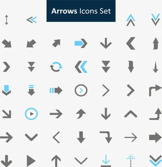 一组箭头图标免抠