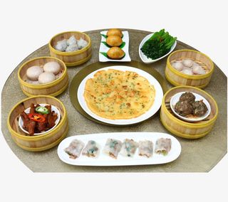 广式茶餐厅自助早点摄影免抠