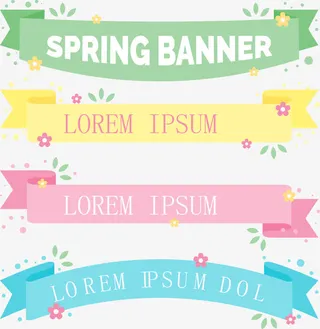 装饰绽放美丽季节春天花集免抠