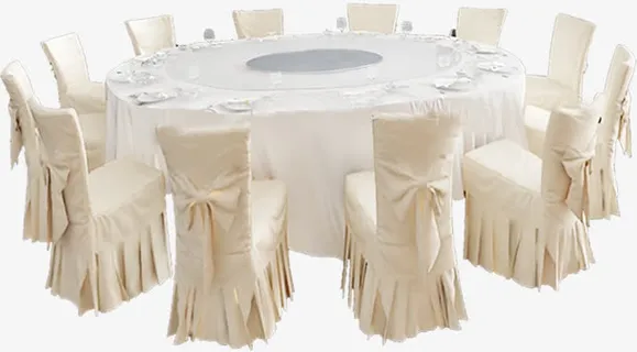 森系餐桌椅婚礼效果图免抠