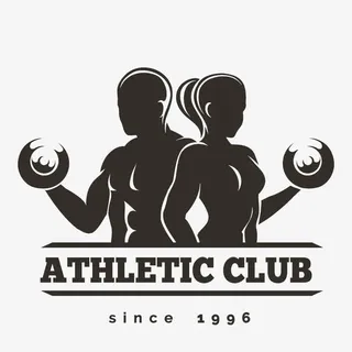 时尚健身健美LOGO设计矢量素材免抠