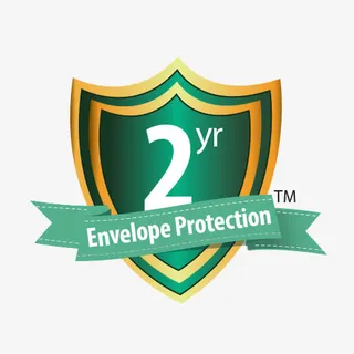 金属质感盾牌飘带2年质保标志PNG免抠