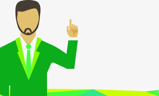 招聘易拉宝设计带胡子男士免抠