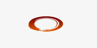 彩色渐变水墨元素免抠