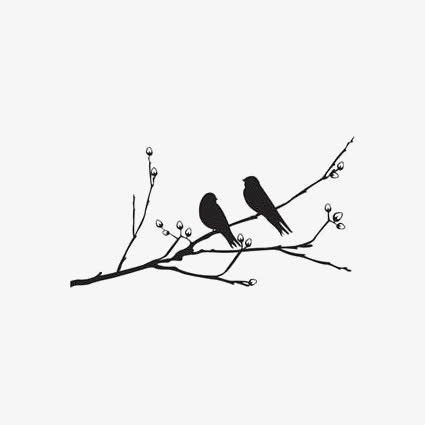 小鸟剪影免抠