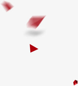 红色三角底纹免抠