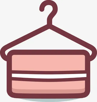 粉色毛巾免抠图标免抠