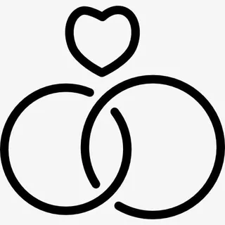 结婚戒指图标免抠