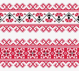 红黑针织物花纹免抠