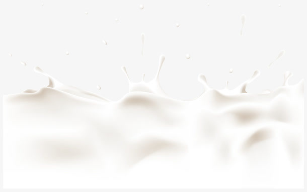 牛奶滴落素材矢量免抠