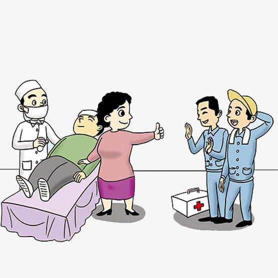 紧急施救医护人员免抠
