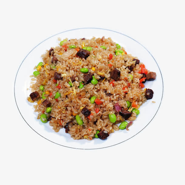 黑椒牛肉青豆胡萝卜炒米饭免抠