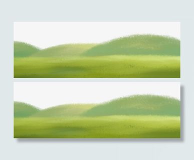 清新春天风景背景插图淡雅插画远免抠