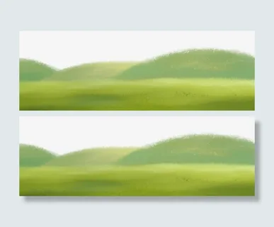 清新春天风景背景插图淡雅插画远免抠