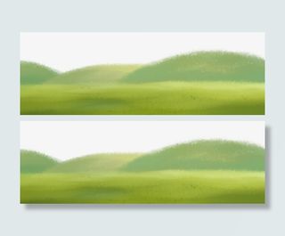 清新春天风景背景插图淡雅插画远免抠