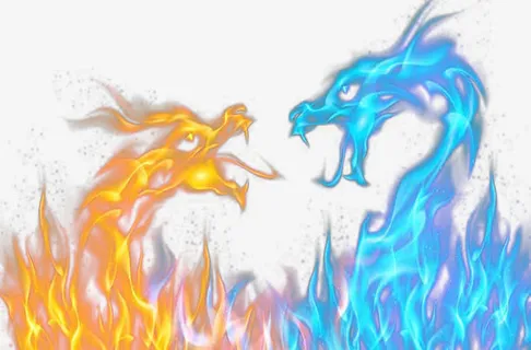 双龙火焰免抠 双龙火焰免抠