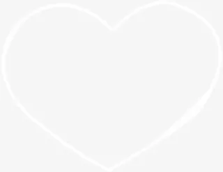 白色边框心形免抠