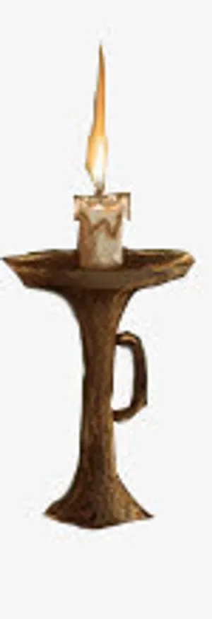 手绘油灯古典蜡烛免抠