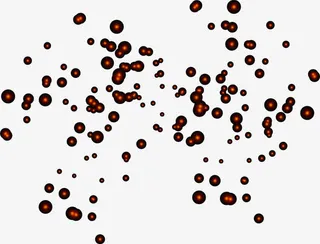 红色闪耀光芒免抠