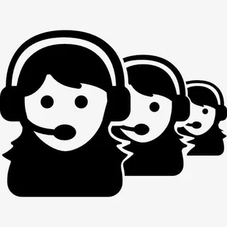 呼叫中心的女职工图标免抠