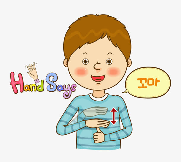 手语说话免抠