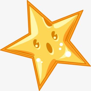 五角星表情可爱卡通免抠