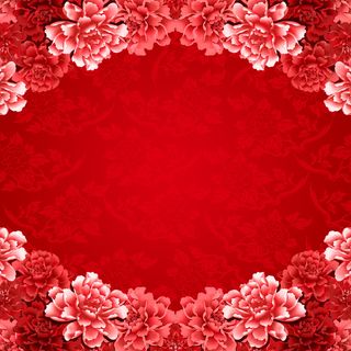 中国风牡丹花底纹花纹背景模板高清