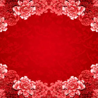 中国风牡丹花底纹花纹背景模板高清