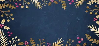 浪漫清新金色树叶装饰背景高清