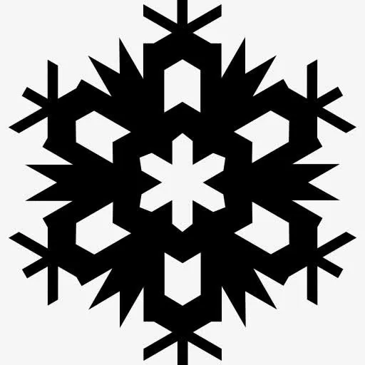 雪花的设计图标免抠