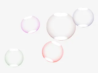 玻璃珠透明玻璃球png图片免抠