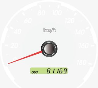 矢量简单风格车速表免抠