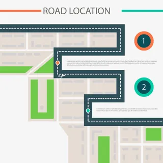 矢量路径导航免抠