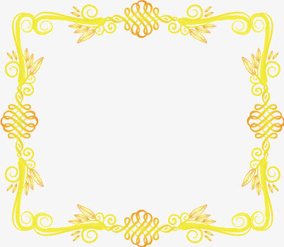 金色边框免抠