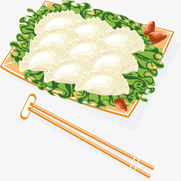 饺子矢量图免抠