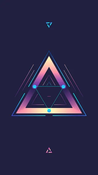 蓝色扁平H5背景高清