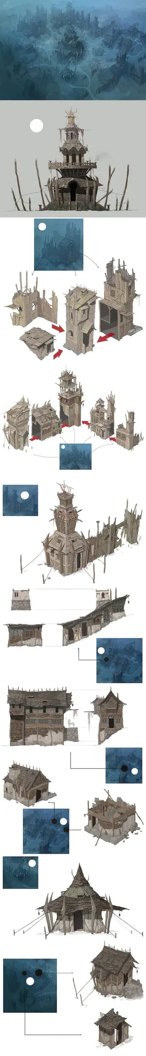 城堡古代圆形建筑免抠