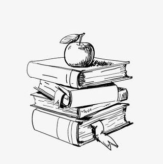 素描风书本免抠手绘/卡通卡通元素