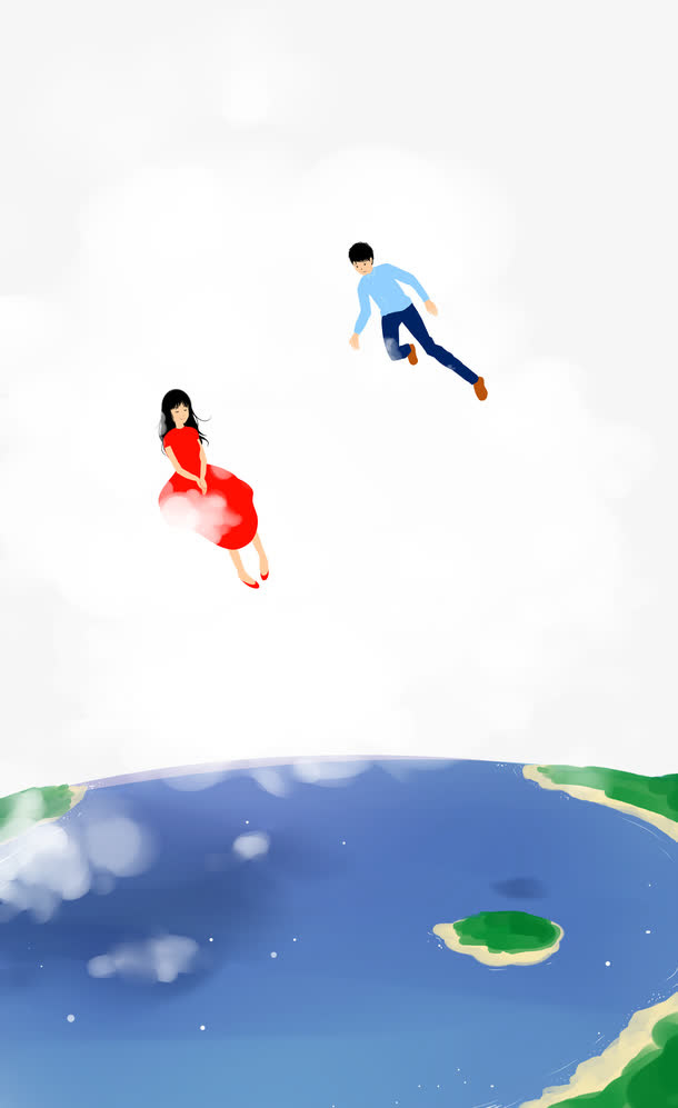 情感插画免抠