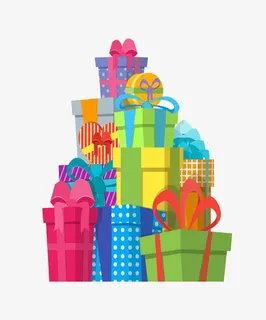 生日礼物多样生日免抠