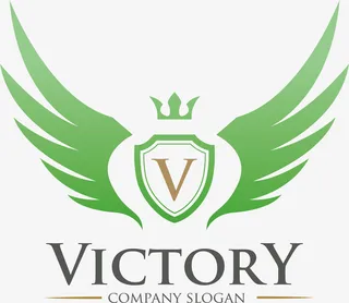 翅膀创意新能源logo免抠