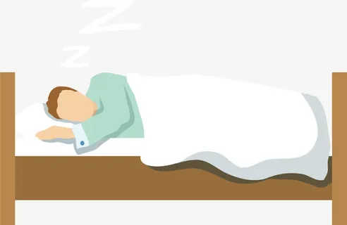 在床上睡觉的人免抠