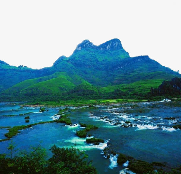 实拍山水风景免抠