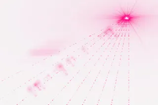 白色光红色发散光晕免抠