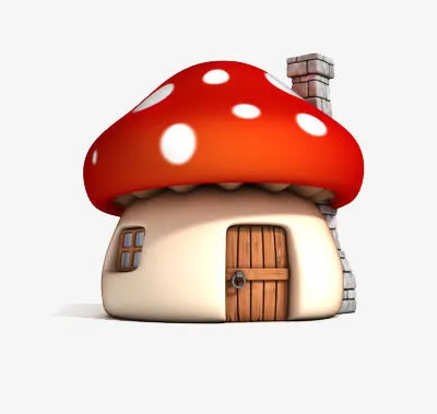 可爱蘑菇屋免抠