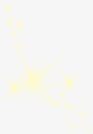 黄色光效白色透明免抠