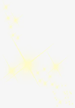 黄色光效白色透明免抠